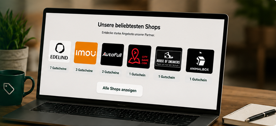 Beliebte Partner-Shops im Gutscheinportal